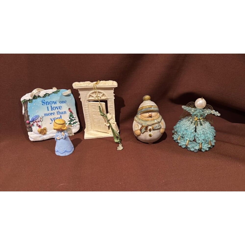 Lot of 5 Vintage ornaments
